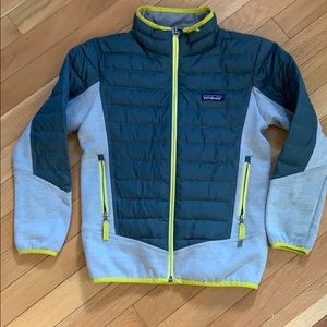 Patagonia Boys' Down Hybrid Jacket - size S (7/8)